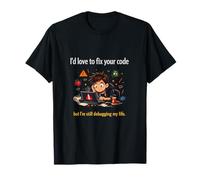 Fix Your Code Debugging My Life Programmer Humour T-Shirt