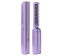 Fixage des cheveux sans fil - lisseur de pinceau sans fil rechargeable, outil de style de chaleur portable | Brosse plate en céramique avec chauffage rapide, peigne anti-frisotant démêlant, dispositif