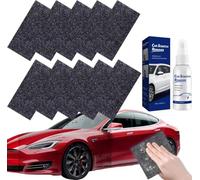 Fixapro Scratch Remover,Fixapro Chiffon De Nettoyage De Voiture,Efface Rayure Profonde Voiture,Rayure Voituré,Réparations De Rayures De Peinture,Tourbillons Et Taches D'eau,20x10cm (10*Chiffon+Spray)