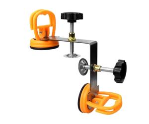 Fixateur de à 90 degrés et fixateur à angle droit - Outil d'installation réglable avec ventouse pour carrelage, pierre et granit - Joint de précision pour comptoirs et - Acier inoxydable