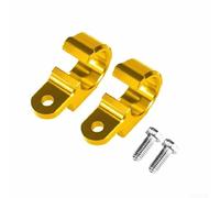 Fixateur de tuyau de frein avant CRF250L/M 2012-2015 (doré) | Construction en alliage d'aluminium, revêtement anti-usure, convient aux modèles 2012-2015, maintien sûr, lot de 2 pièces