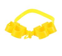 Fixateur Réglable en Plastique Arbre Jaune de Support pour Extérieur | Installation Simple, Surface Lisse, pour Arbres et Plantes, Ne Blesse Pas