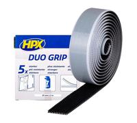 Fixation à clip réajustable HPX Duo Grip DG2502 - noir - 25mmx2m