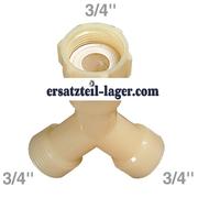 Fixation à Fourche pour Tuyau D'Alimentation 1 x 3/4 " Filetage Femelle 2