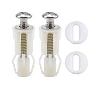 Fixation Abattant WC, 2 PCS Vis de Siège Universels Avec Écrous en Caoutchouc Expansibles Pour Couvercle de Toilette