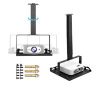 Fixation au plafond pour projecteur avec plateau, support de projecteur | Pour plafond et mur, bras extensibles, support de projecteur pour la maison, le bureau, l'école, supporte jusqu'à 10 kg