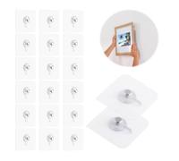 Fixation Cadre Sans Percer, 20pcs Clou Adhésif Mural Attache Tableau sans Poinçon Trou Transparent Crochet Collante de Suspension
