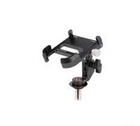 Fixation Centrale Vélo Route pour vtt 55-100mm Fixation Centrale | Rotation 360°, pour bascule 180°, modes paysage et portrait, vision optimale, navigation facile(Black)