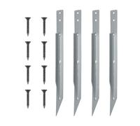 Fixation d'ancrage pour swing de jardin, ancrages de terre de piquet de jardin, kit d'ancrages de swing de trampolines, accessoires de tentes robustes pour sécuriser les animaux