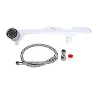 Fixation de bidet de toilette, pulvérisateur de bidet non électrique à double buse, pulvérisation d'eau froide hygiénique pour salle de bain, usage domestique, ABS blanc 40x24cm