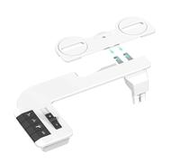 Fixation de bidet, design ultra fin, siège de toilette à eau froide non électrique, double buse rétractable autonettoyante