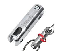 Fixation de câble rotatif : pivot démontable avec roulement métallique, pivot pour tirer le câble | Maillon rotatif séparable pour tirer les câbles métalliques, pivot portable pour tirer