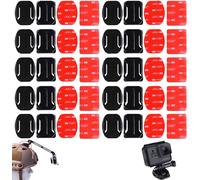Fixation de Casque en Adhésif 3M,Attache Casque Fixation Plate et Incurvée Compatible,Supports adhésifs Plats 3M Remplacement,pour la Caméra d'action GoPro Hero Session/4/3/3 +/2 Action DV(40pcs)