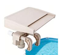 Fixation de déversoir Fontaine Cascade Piscine, Fixation Fontaine de déversoir Cascade de Cascade PVC détachable pour l'extérieur, Accessoire d'arrosage de Rideau d'eau