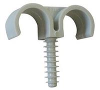 Fixation de gaines et tubes ING FIXATION Fix-ring double - Ø 20 mm - Boîte de 100 - A301750 Gris G