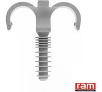 Fixation de gaines et tubes ING FIXATION Fix-ring double - Ø 25 mm - Boîte de 100 - A301850 Gris G