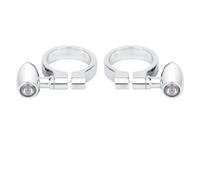 Fixation de Lampe Tubes de fourche avant moto, clignotant universel avec support montage, Convient pour Harley et(Turn Signal Light A)