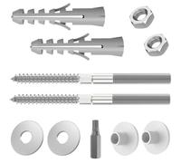 Fixation de lavabo 14092,M10 x 140 mm,kit de montage professionnel complet pour lavabo,WC,bidet,urinoir