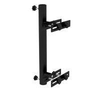 Outsunny Pied de parasol balcon pince réglable pour mât Ø 48/38 mm métal noir 21x14x58 cm