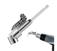 Fixation de perceuse à angle droit - Fixation d'embout - Accessoires d'outils électriques - Adaptateur de perceuse coudé à 105 degrés pour espaces restreints charpentiers adultes hommes