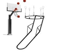 Fixation de retour de basket-ball pour cerceau | Accessoires d'entraînement en métal - Filet de retour de basket-ball, pour arrière-cour, extérieur, porte intérieure, école, salle de sport, adolescent