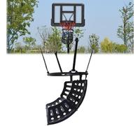 Fixation de Retour de Basket-Ball, Retour de tir de 25,6 × 15 Pouces, Retour de tir de goulotte Rotatif à 360 degrés, pour la Pratique du tir de Basket-Ball