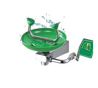 Fixation de robinet d'urgence pour station de lavage oculaire - Acier inoxydable 304, nettoyeur de visage et yeux sûr avec double buses de pulvérisation, opération mains libres pour les premiers