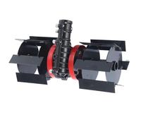 Fixation de Roue d'aérateur de Sol - Accessoire de cultivateur Robuste, Construction en Acier - Performance d'aération du Sol en Profondeur | Outil d'entretien de pelouse pour l'ameublissemen