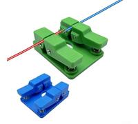 Fixation de soudage avec support réglable et pince de table à double clip pour fil de 0,3 à 8 mm, poignée ergonomique antidérapante et drain inférieur en étain (bleu)