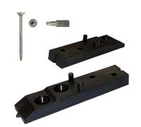 Fixation de terrasse invisible pour planches de terrasse avec vis A2 - Espaceur, Écarteur