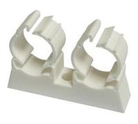 Fixation de tube multicouche ING FIXATION Tub-ring double Ø 20 mm - Boîte de 50 pièces - A315230 Gris G