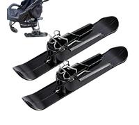 Fixation d'hiver 2 en 1 - Trottinette de ski, trottinette à neige, poussette, luge, accessoire universel 2 en 1 | Pour vélo, camping, chemin de jardin, parc et plaisir en plein air