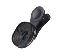 Fixation d'objectif 35 mm pour photographie de smartphone en alliage d'aluminium noir avec revêtement optique multicouche à clipser sur téléobjectif