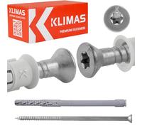 Fixation du cadre mural avec cheville en nylon 10 x 180 Vis à tête fraisée empreinte TX KPS-FAST S Pack de 25