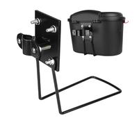 Fixation du panier avant en métal : support de porte-bagages sur le cadre en acier, support de rangement rigide pour vélo, support de charge sûr, accessoires de transport urbain, support robuste