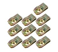 Fixation en fer pour écrou en U | Or U 10/20 pièces: Auto Body Anti-éclaboussures Bumper Fender Liner Fixations (10pcs Gold Gasket)