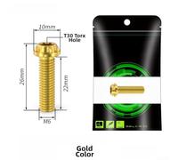 Fixation Étrier Disque pour m6 avec Joint Torique Fixation | Alliage pour robuste, tête Torx T30, trou d'allégement, compatible M6x22, installation facile(B-22)