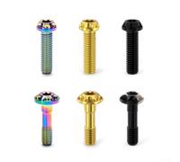 Fixation Étrier Frein Disque pour m6 avec Joint Fixation Étrier | Acier allié pour robuste, tête T30 sécurisée, longueur 22mm, idéal réparation vélo route, installation facile(F-24)