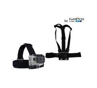 Fixation frontale tête + Harnais poitrine pour GoPro HD 3 / 3+ / 2