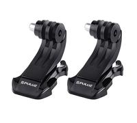 Fixation GoPro noir pour HERO6 / 5/5 Session / 4 Session / 4/3 + / 3/2/1, Xiaomi et autres caméras d'action 2 PCS Vertical Surface J-Hook Buckle Mount Set