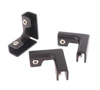 Fixation Miroir L Clamp Glass Clamps Aquarium Corner Wooden Board Holder Clips Ceramic Tile Connecting Cabinet Aluminum Fit 6 to 12mm(B)