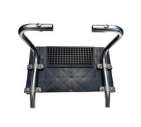Fixation Moteur Bateau avec Panneau , Support À Pinces Pour Bateau Pneumatique À Tissu Renforcé, Modèle B, Structure Tubulaire Noire Avec Plaque Arrière