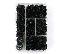 Fixation Moto Kit De Fixations Carénage pour Suzuki GSF 650 750 1200 Bandit, Boulons, Écrous, Vis, Clips, Pare-Brise Ecrou boulons Écrou(Noir)