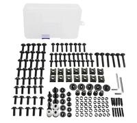 Fixation Moto Kit Visserie Fixations Carénage Moto Pour SUZUKI Pour VSTROM650 Pour VSTROM 650 DL650 XT Clips Fixation, Vis Carrosserie Écrous ecrou boulons Écrou(Noir)