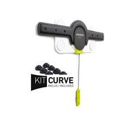 Erard Fixation murale FiXiT 400 C – 60 kg max – pour écrans plats et incurvés – Noir/Blanc