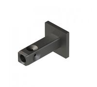 Fixation murale ou sol 18 x 18 mm noir mat pour système Cadro HETTICH