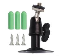 Fixation Murale Pivotante pour Caméra IP Extérieur(Black) | Ajustement pour précis, fixation murale, élégant, plastique renforcé, pour intérieur extérieur