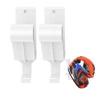 Fixation Murale Pour Casque De Motocyclette | 2 Pièces Support Avec Crochet | Support Pour Casque De Motocyclette - Pour Le Mur, La Veste, Le Chapeau, Le Sac À Dos, Le Manteau, Les Vêtements, Le