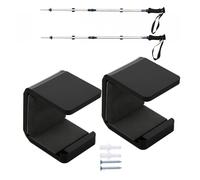 Fixation Murale pour Crosse de Hockey - 2 Pièces Support De Stockage Horizontal - Support Murale Pour Crosse De Hockey Avec Coussin Anti-Rayure,Pour Affichage Stockage Équipement Sportif Garage