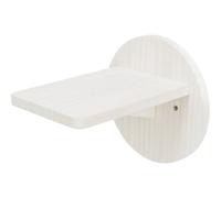 Gradino da fissare al muro per gatti prodotto in legno, diametro 19×22cm, bianco